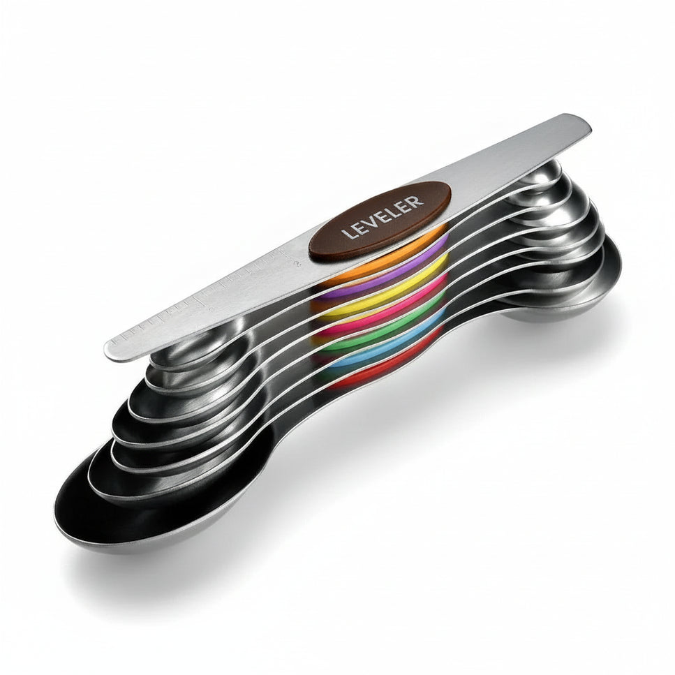 Magnetic Stainless Steel Measuring Spoon Set