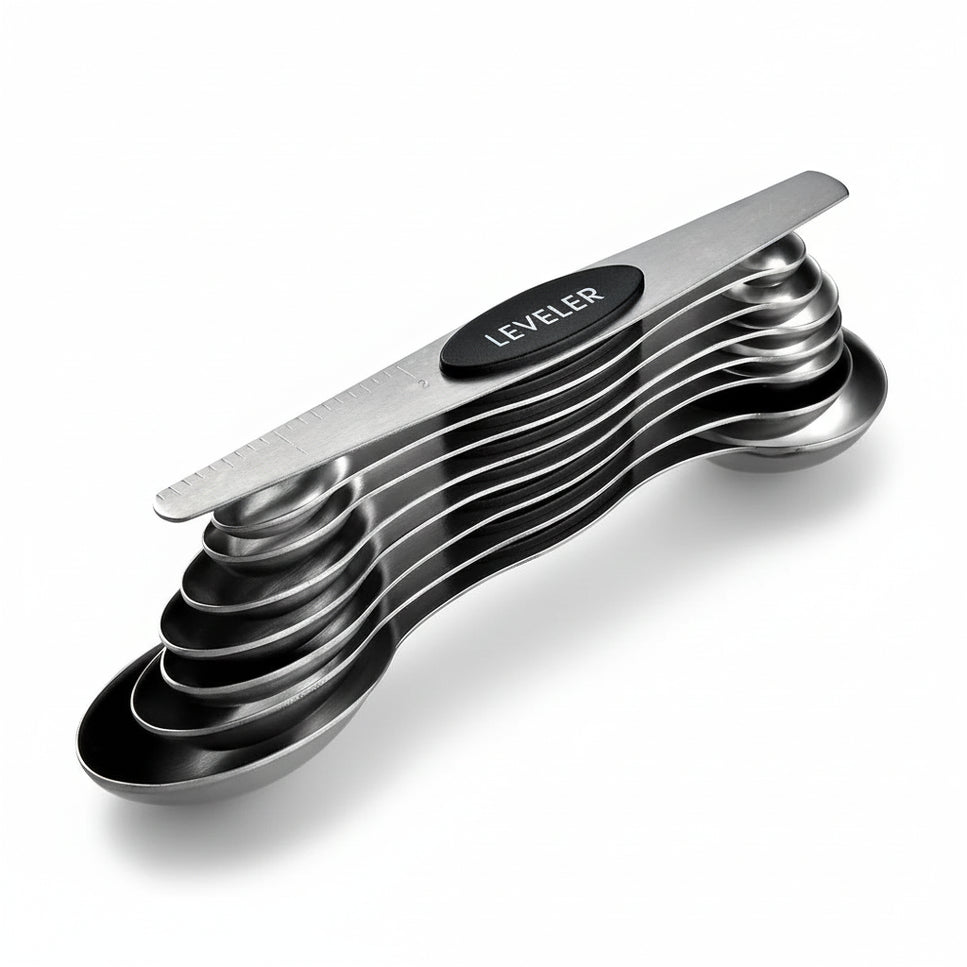 Magnetic Stainless Steel Measuring Spoon Set